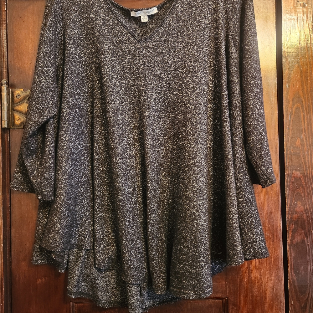 Green Envelope Charcoal V-Neck Tunic